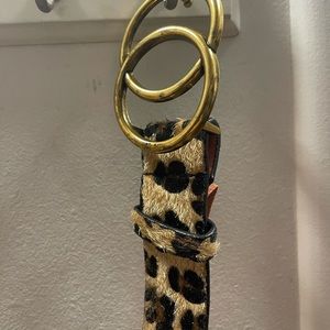 Leopard print belt! Brand new!! Size L